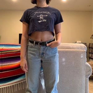 Thrasher Gonz Cropped Navy Shirt
